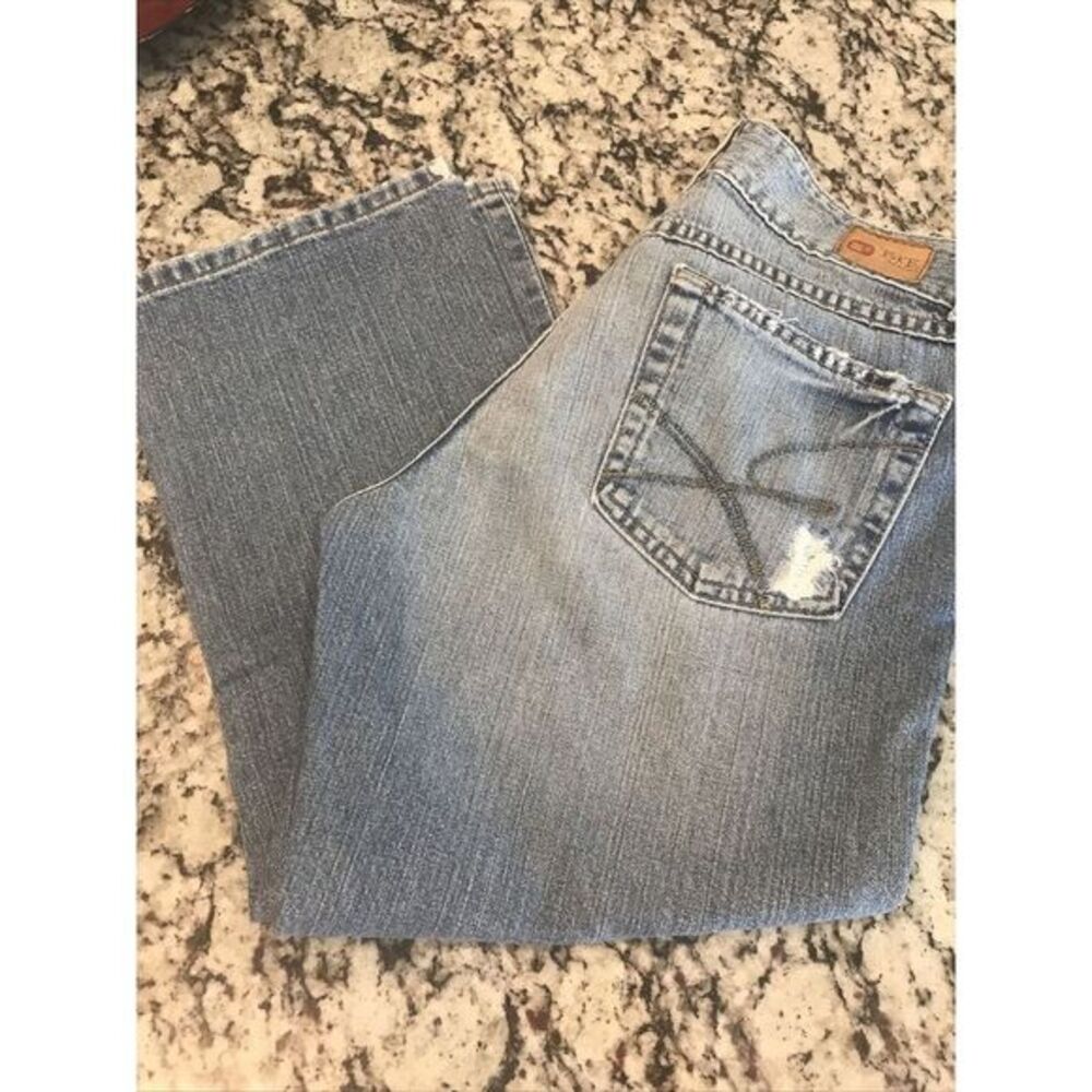 BKE Kate Boot‎ Stretch Tag 29 X 22 Capri Women's Distressed Jeans